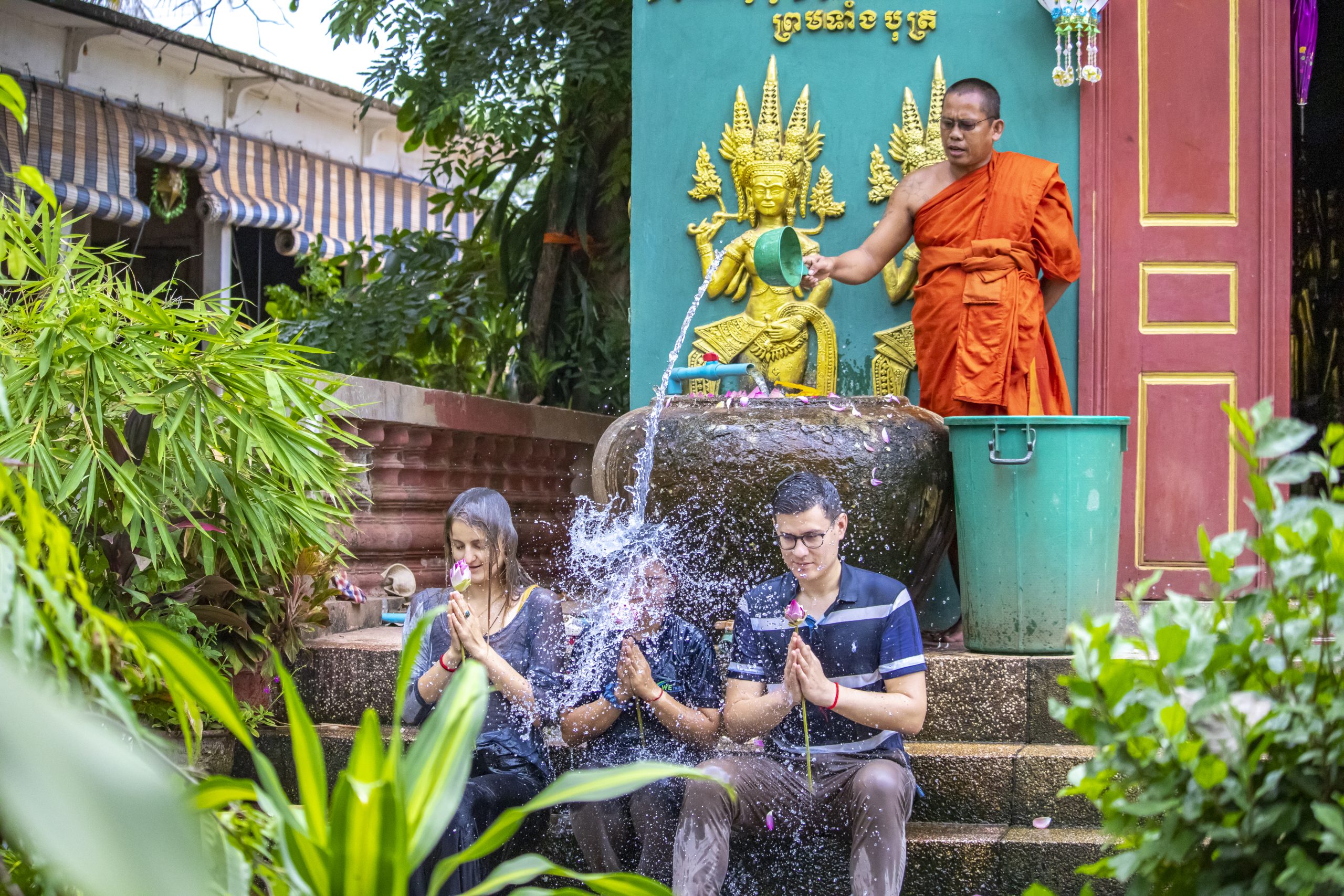 Traditional Monk Blessing & Lotus Farm Experience