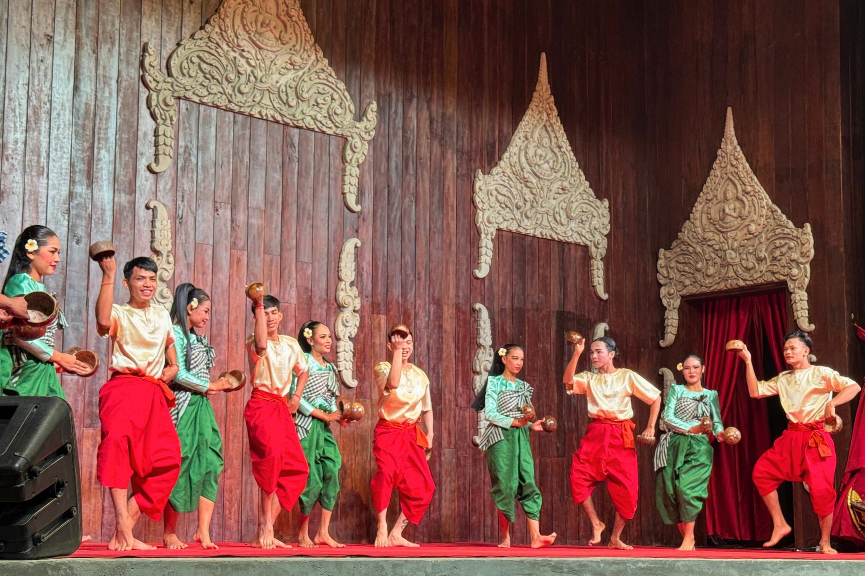 Rhythm of the Night: Experiencing Siem Reap’s Energetic Coconut Shell Dance (Robam Kuos Tralaok)